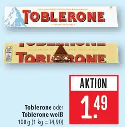 Marktkauf Toblerone oder Toblerone weiß Angebot