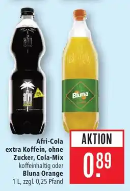 Marktkauf Afri-Cola extra Koffein, ohne Zucker, Cola-Mix Angebot