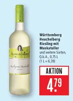 Marktkauf Württemberg Heuchelberg Riesling mit Muskateller Angebot