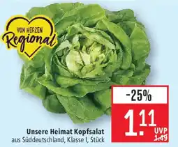 Marktkauf Unsere Heimat Kopfsalat Angebot