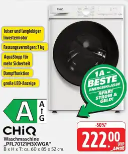 Marktkauf CHIQ Waschmaschine PFL70121M3XWGA Angebot