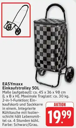 Marktkauf EASYmaxx Einkaufstrolley 50L Angebot