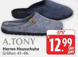 Marktkauf A.TONY Herren Hausschuhe Angebot