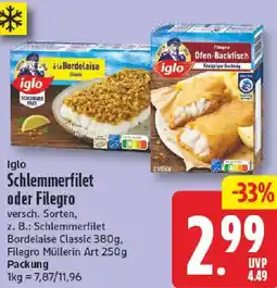 NP Discount Iglo Schlemmerfilet oder Filegro Angebot
