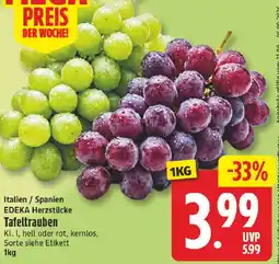 NP Discount EDEKA Herzstücke Tafeltrauben Angebot