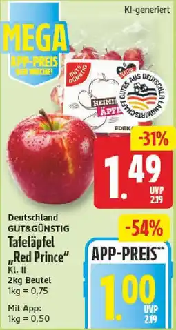 NP Discount Tafeläpfel "Red Prince" Angebot