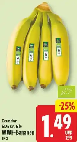 NP Discount EDEKA Bio WWF-Bananen Angebot