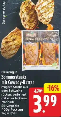 NP Discount Bauerngut Sommersteaks mit Cowboy-Butter Angebot