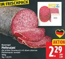 NP Discount Bauerngut Pfeffersalami Angebot