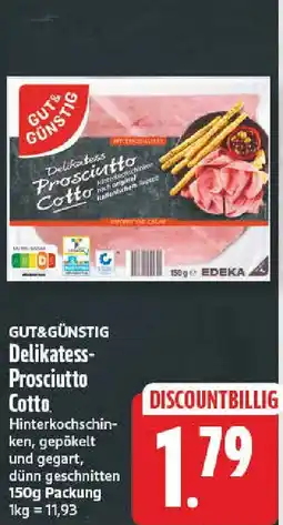 NP Discount GUT&GÜNSTIG Delikatess-Prosciutto Cotto Angebot
