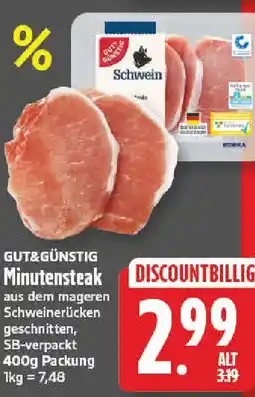 NP Discount GUT&GÜNSTIG Minutensteak Angebot