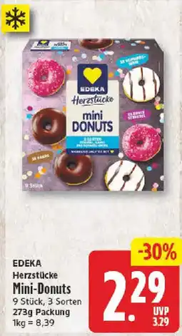 NP Discount EDEKA Herzstücke Mini-Donuts Angebot