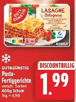 NP Discount GUT&GÜNSTIG Pasta Fertiggerichte Angebot