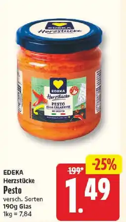NP Discount EDEKA Herzstücke Pesto Angebot