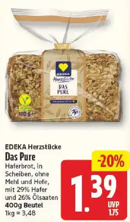 NP Discount EDEKA Herzstücke Das Pure Angebot