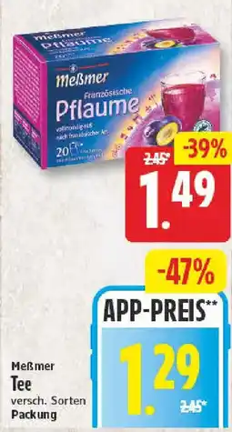 NP Discount Meßmer Tee Angebot