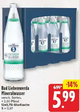 NP Discount Bad Liebenwerda Mineralwasser Angebot