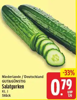 NP Discount GUT&GÜNSTIG Salatgurken Angebot