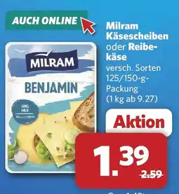 Combi Milram Käsescheiben oder Reibe-käse Angebot