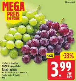 nah & gut EDEKA Herzstücke Tafeltrauben Angebot
