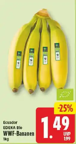 nah & gut EDEKA Bio WWF-Bananen Angebot