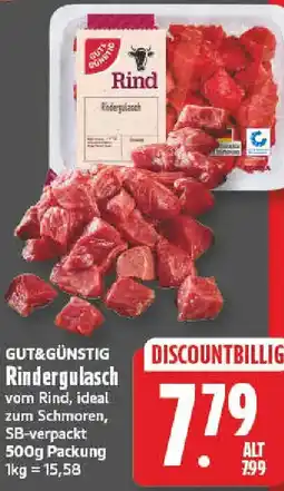 nah & gut GUT&GÜNSTIG Rindergulasch Angebot