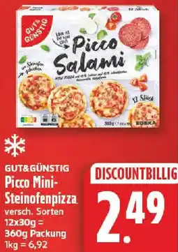 nah & gut GUT&GÜNSTIG Picco Mini Steinofenpizza Angebot