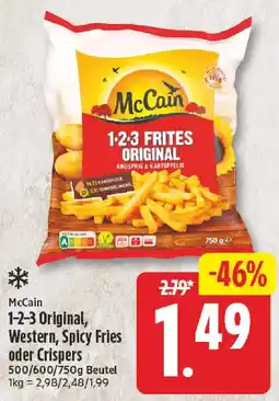 nah & gut McCain 1-2-3 Original, Western, Spicy Fries oder Crispers Angebot