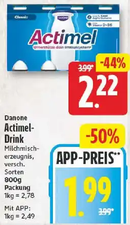 nah & gut Danone Actimel Drink Angebot