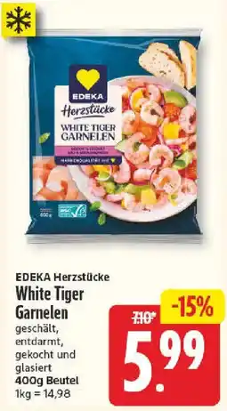 nah & gut EDEKA Herzstücke White Tiger Garnelen Angebot