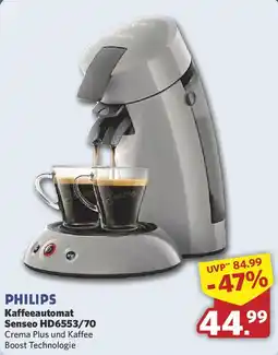 Combi PHILIPS Kaffeeautomat Senseo HD6553/70 Angebot