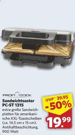 Combi PROFI COOK Sandwichtoaster PC-ST 1315 Angebot