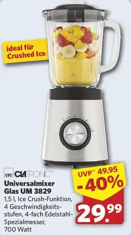 Combi CLATRONIC Universalmixer Glas UM 3829 Angebot