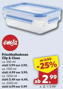 Combi emsa Frischhaltedosen Clip & Close Angebot