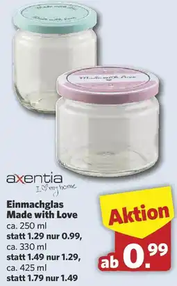 Combi axentia Einmachglas Made with Love Angebot