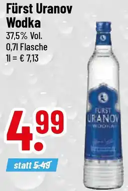 trinkgut Fürst Uranov Wodka Angebot