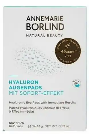 Galeria Annemarie Börlind Hyaluron Augenpads  Stück Angebot