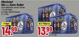 trinkgut Mönchshof Bier oder Natur-Radler Angebot