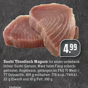 Scheck-in-Center Sushi Thunfisch Maguro Angebot