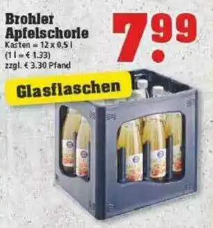 trinkgut Brohler Apfelschorle Angebot