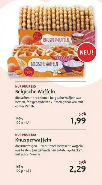 Biocompany Belgische Waffeln, Knusperwaffeln Angebot