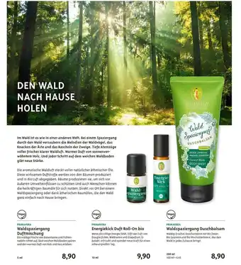 Biocompany Primavera Waldspaziergang Duftmischung, Energiekick Duft Roll-on Bio, Waldspazierg Angebot