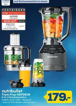 Euronics nutribullet Triple Prep NBF580B Angebot