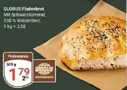 Globus GLOBUS Fladenbrot Mit Schwarzkümmel, 100 % Weizenbrot Angebot
