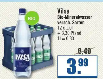 Zisch Vilsa Bio-mineralwasser Versch. Sorten Angebot