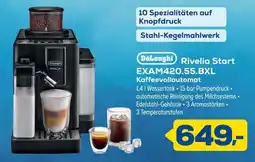 Euronics DeLonghi Rivelia Start Kaffeenvollautomat Angebot
