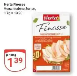 Globus Herta Finesse Hähnchenbrust Angebot