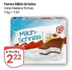 Globus Ferrero Milch-Schnitte Angebot