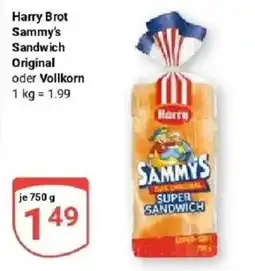 Globus Harry Brot Sammy's Sandwich Original Angebot