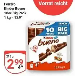 Globus Ferrero Kinder Bueno Angebot